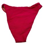 J.Crew NWT Dark Pink High Rise Ribbed Cheeky Bikini Bottom Size Small Photo 1