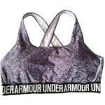 Under Armour  Mid Crossback Strappy Sports Bras Womens Sz XL Green Purple Print Photo 1