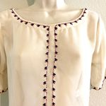 Chelsea and Violet NWOT  sheer beaded blouse. Sz XS Photo 3