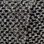 INC Crochet Sequin Split Back Top Black & White Size M Photo 11