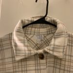 Time And Tru  Women's Flannel Plaid Crop Jacket Shirt Shacket Size L 12-14 Photo 1