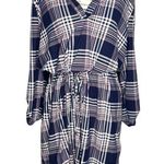 Bobbie & Brooks Bobbie Brooks Plus SIZE 1X Roll Tab Long Sleeve Elastic Waist Tie Blouson Dress Photo 0