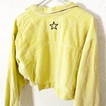 POL Cropped Yellow Corduroy Cutoff Jacket Photo 3