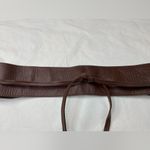 Eileen Fisher Brown Leather Belt wrap style Size Large Photo 3