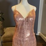 Women’s Pink Fully Sequined Mermaid Style Prom Party Dress Size 12 NWT Pink Photo 1