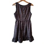 Vintage Blue Geometric print sundress Medium mini Y2K​ sleeveless cowgirl boho Photo 1