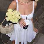 Reformation White Daria Linen Dress 2 Photo 0