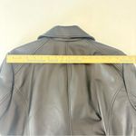 NWT Lauren Ralph Lauren Asymmetrical Lamb Leather Moto Jacket Black Size XXL Photo 14