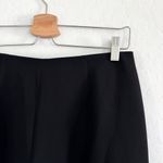 Theory Black Admiral Crepe White Stitching Seamed Wide Leg Pants Size 4 Photo 3