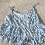 Altar'd State  Blue and White Floral Top Photo 3