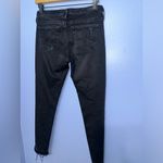 AG Adriano Goldschmied Adriano Goldschmied Raw Hem Stilt Crop Black Wash Cigarette Crop Jeans Size 25 Photo 3
