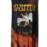 Lauren Moshi Led Zeppelin US Tour 1975 Rhinestoned Maxi Dress Grunge Band XL Photo 0