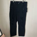 American Bazi Jeans Mom High Rise Black Distressed Casual Trendy Photo 1