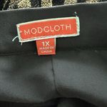 Modcloth  Holiday Glitz the Spot Pleaded Stripped Midi Skirt Size 1X Photo 1