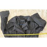 London Fog  Womens XL Black Trench Coat Double Breasted‎ Belted Classic Photo 6