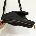 Fossil Vintage  Issue No 1954 Black Leather/Gold Zip Crossbody Handbag Purse Lrg Photo 3