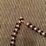 3 necklaces in black, black and gold, black and white colored EUC Photo 5