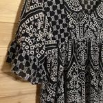 Akemi & Kin Anthropologie Size 2 Oversized Brooke Eyelet Dress Black Photo 4