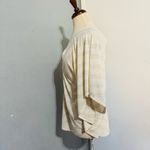 Canyon River Blues  Women Light Tan Stripped Dolman Relaxed Fit Pull Over Top L Photo 3