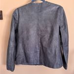 Lucky Brand  Blue Leather Jacket size M Photo 2