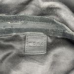 ASOS Womens Backpack Bag Purse with Flap Black Suede Leather Mix Minimalist Photo 5