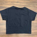 Aerie  Offline Top Seamless Sidewalk Crop Shirt Women’s Medium Black Short Sleeve Photo 1