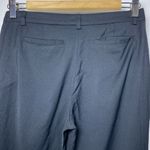 Emporio Armani Wool Blend Straight Leg Tailored Trousers Black Sz 4 Small Photo 10