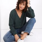 Madewell Lightspun Evert Top Midnight Green Size M Photo 0