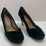Talbots  Black Suede Open Toe Pumps Photo 1
