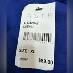 ASTR The Label A Line Lace Midi Dress size XL in Colbalt Blue
Royal Blue Photo 3