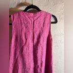 Sigrid Olsen  100% Linen Pink Sleeveless Dress w pockets summer business casual Photo 7