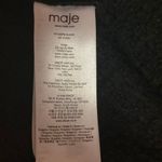 Maje  Black Jispe Textured Asymmetric Elastic Waist Pull On A-Line Mini Skirt L Photo 4