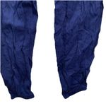 Lulu's Jumpsuit Size Small Halter Wrap VNeck Top Tapered Leg Blue Photo 2