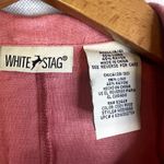 White Stag Pink Linen Blend Button Up Lightweight Jacket Size Small 4/6 Photo 7