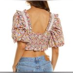 For Love & Lemons  | Libby Floral Crop Top, size XL Photo 1