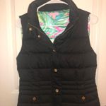 Lilly Pulitzer Black Puffer Vest  Photo 0