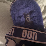 UGG  Disco Marble Slide Slippers Sheepskin Violet Night Purple Tie Dye Photo 10