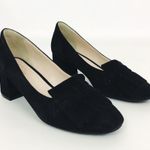 Cole Haan GRAND. OS Signature Suede Kilt Fringe Pumps in Black | Size 6 Photo 4