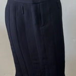 Undercover Jun Takashi Womens Pencil skirt size 2 pleated academic quiet luxury Blue Photo 0