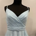 Mac Duggal Prom Dress 55412 Powder Blue Ruffle Asymmetrical Hem Gown 6 Photo 2