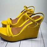 Fendi NEW WITHOUT BOX Yellow Wedge Sandals Size 36.5 Photo 7