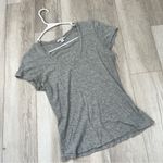 James Perse  Tshirt supima cotton v neck womens Gray (xsmall) lightweight casual Photo 0