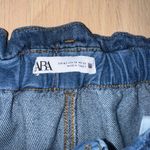 ZARA  Paperbag Denim Blue Jeans Size 10 Photo 2