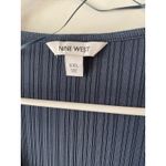Nine West NWT  Womens XXL Blue Ribbed Texture Wrap Long Sleeve Top New With Tags Photo 4