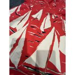 Maeve Sz 6 Anthropologie Sleeveless Dress Sailboats Red White Coastal Preppy Photo 1