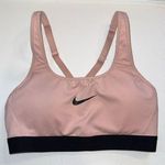Nike  Bra Womens Small Pink Black Classic Sports Bra Athletic Activewear Dri Fit Photo 0