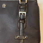 Etienne Aigner Small Vintage Dark Brown Women's Bag with Pebbled Leather Trim Photo 1