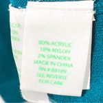 Lilly Pulitzer  Valencia Teal Morgen Sweater Shoulder Detail Size Medium Photo 4