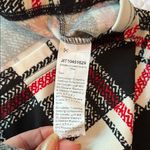 SheIn Red and Black Plaid Printed Skirt Size M Photo 3