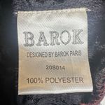 Barok Paris Lace Long Sleeve Maxi Dress Two Tone Burgundy Red & Navy Blue Photo 9